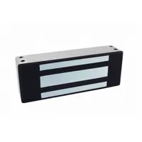 The SECURITRON M62FD is a single-door electromagnetic lock from the M62 series, constructed with a stainless steel housing. It measures 3 inches in height and 2 3/4 inches in width, with an instantaneous release delay. This lock is suitable for securing access points in commercial and industrial facilities where quick egress is required