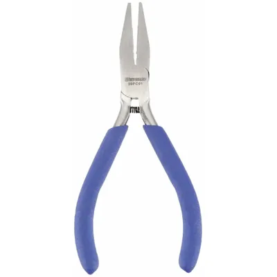WESTWARD Flat Nose Plier: ESD-Safe, 7/8 in Max Jaw Opening, 4 5/8 in Overall Lg - Flat-Nose Pliers