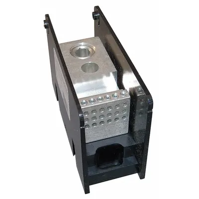 MERSEN Power Distribution Block: Open, Lug, Lug - Open Blocks with Lugs