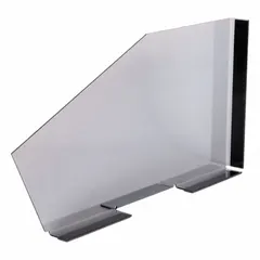 This clear polycarbonate divider creates separate compartments within tip-out storage bins. With a height of 10-1/2 inches and overall width of 21-3/8 inches, it is suited for organizing small parts, tools, or hardware in workshops, warehouses, and industrial settings.