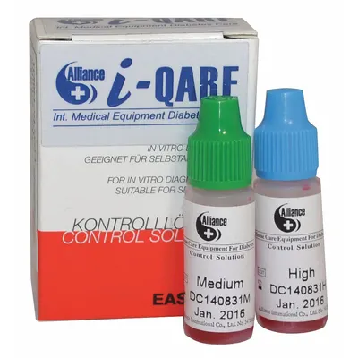 MEDSOURCE MS-76016 Glucose Test Solution, Large LCD Screen, Plastic - Blood Glucose Test Solutions