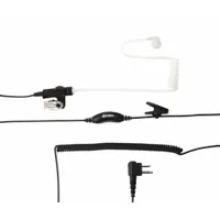 COBRA Earpiece: Fits Cobra, For Performa Series, Earbud, Push To Talk, Clear, 1 Wires, M1, 0010097-1