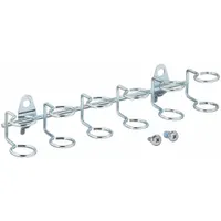 APPROVED VENDOR Multi-Ring Tool Holder: 1/4 in Peg Hole, For 1 in Pegboard Hole Spacing, 2 PK