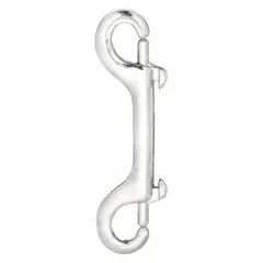 This slide bolt spring snap is made of iron with a 7/16 in opening size. It features a slide bolt closure for secure, quick attachment in non-lifting applications such as tethering, securing loads, or general hardware connections.