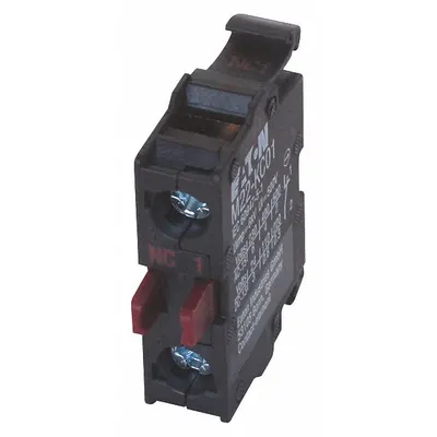 EATON M22-KC01 Contact Block, 22 mm, 1NC, Momentary, Spring Cage Terminals - Contact Blocks