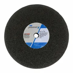 Grinding wheel accessory for railroad power tools, used for grinding and shaping rail surfaces. Supplied as an attachment only, requiring a compatible power tool.