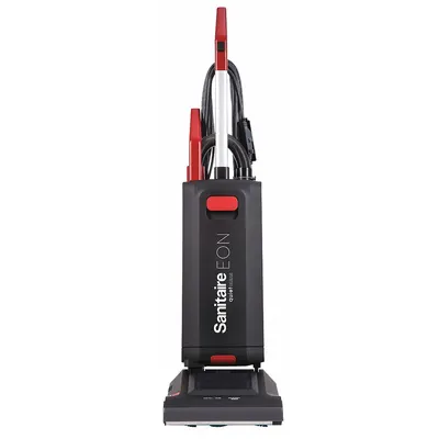 SANITAIRE SC5500B Corded Upright Vacuum, HEPA Bag, 105 cfm, 17 lb, Black - Corded Upright Vacuums