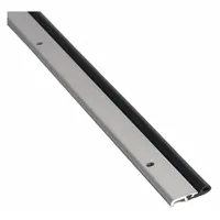 This bulb-shaped perimeter seal is designed for screw-in mounting to close gaps around doors. Made of black EPDM, it provides a flexible barrier against drafts, dust, and moisture. The 7 ft length allows for adjustable installation on standard door perimeters