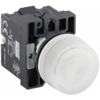 DAYTON Pilot Light: 22 mm Panel Mounting Size, White, LED, 24 V AC/DC Max Volt Rating (Supply) (MPN 30G208)