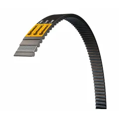 Modified curvilinear tooth profile timing belt from the Conti® Falcon PD line. 14 mm pitch, 90 mm top width. Suitable for synchronous power transmission in industrial machinery such as conveyors, packaging equipment, and automation systems.