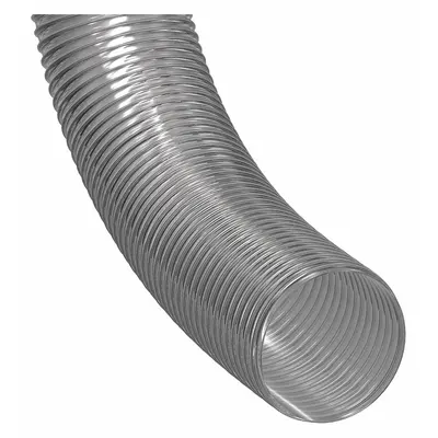 HI-TECH DURAVENT Light-Duty Clear PVC Duct Hose with Black Plastic Helix - Light-Duty Clear PVC Duct Hoses for Dust with Black Plastic Helix