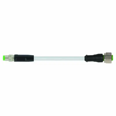 MURRELEKTRONIK M12 x M8 Cordset with PVC Jacket for Flexing Applications - M12 x M8 Cordsets with PVC Jacket for Flexing Applications