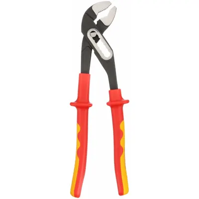 WESTWARD V-Jaw Insulated Tongue & Groove Pliers, 10 in, 1 1/8 in Max Jaw Opening