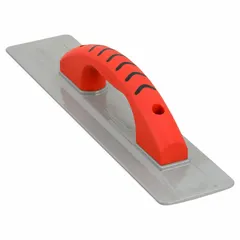 This concrete hand float features a square magnesium blade that is broken-in for immediate use. The lightweight, rust-resistant blade is designed for smoothing and leveling freshly poured concrete surfaces such as slabs, sidewalks, and patios. Includes a handle for control during application.