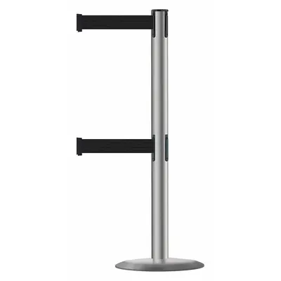 TENSABARRIER Solid-Color Retractable Belt Post Barrier - Solid-Color Retractable Belt Post Barriers