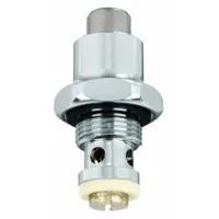 This brass cartridge is a replacement component for faucet foot pedal and knee pedal systems. It includes one bonnet and is used to maintain water control in compatible T&S Brass equipment. Typical applications include commercial kitchens, laboratories, and industrial facilities