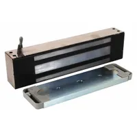 The SECURITRON M82BD is a single-door electromagnetic lock from the M82 series, constructed of aluminum. It measures 12 inches in length, 1 3/4 inches in width, and 3 inches in height, with an instantaneous release delay. This lock is compatible with model ASB-82BK2 and is used for access control on doors in commercial and industrial facilities