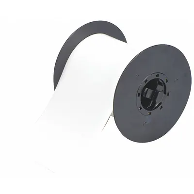 BRADY Continuous Label Stock: 4 1/4 in x 50 ft, Polyester, White (Gloss) - Brady Thermal Transfer Continuous Tag Rolls