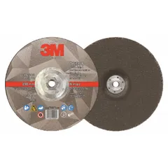 This 3M combination wheel is designed for cutting and grinding carbon and stainless steel. The Type 27 wheel features a ceramic abrasive in 36 grit, allowing dual-action performance to cut and grind in one step. It is commonly used in metal fabrication, maintenance, and repair applications where reducing tool changes improves productivity.