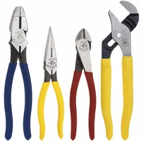 This set includes four pliers with standard cushion grips for manual operation, covering a pliers range of 2 to 5. It features a 9-inch Lineman's Plier and a diagonal plier, suitable for general gripping, cutting, and twisting tasks in maintenance and repair work