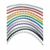 Polyethylene spiral wrap for bundling and protecting cables, hoses, or wires up to 6 inches in diameter. Rated for continuous use from -40°F to 122°F. UL Recognized (E141152). Suitable for organizing wiring in control panels, machinery, and electrical installations