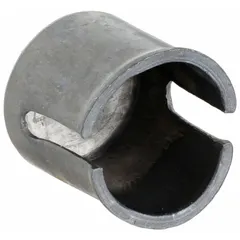 Copper shim for rebuilding worn battery posts. Measures 3/4 in width and 13/16 in overall height. Restores tight connection on battery terminals.