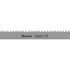 Carbide-tipped band saw blade from the Advanz CS series, 13 ft 11 in length and 3/4 in width. Designed for cutting hardened chrome shafts in industrial metalworking applications.