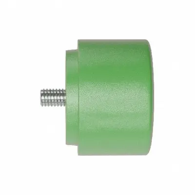 AMERICAN Replacement Hammer Tip: Medium Soft, Urethane, 2 in Dia, 3/8-16 Thread Size - Replacement Faces & Tips
