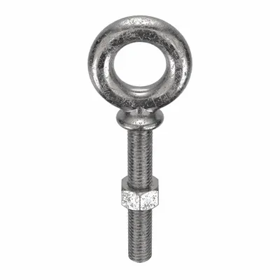 KEN FORGING Machinery Eye Bolt: With Shoulder, 18-8, Stainless Steel, Plain, 1/2"-13 Thread Size - Machinery Eye Bolts with Shoulder