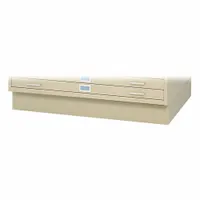 This base elevates flat file cabinets to a comfortable working height for accessing stored drawings and documents. It provides stable support in drafting rooms, engineering offices, and industrial facilities. Finish is Tropic Sand