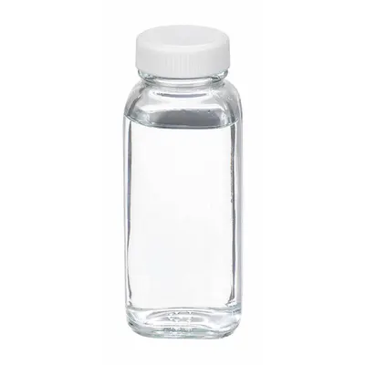 WHEATON 125 mL Rectangular Glass Lab Bottle, 33-400 mm, Colorless - Rectangular Glass Lab Bottles