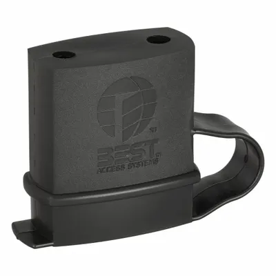 BEST Standard & Long Shackle Padlock Guards: Plastic, 2 1/16 in Guard Lg - Keyway Weather Covers
