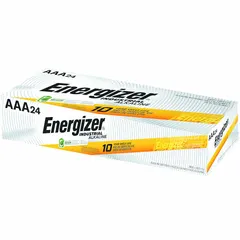 AAA alkaline battery delivering 1.5V DC. Part of the Industrial Alkaline series for consistent power in industrial equipment, test instruments, and portable devices. Supplied in a 24-pack for high-volume applications.