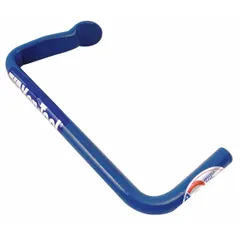 This bead holder is used to secure tire beads during truck tire mounting and demounting, preventing the bead from slipping back into the rim well. Made of steel, it has an overall length of 7-1/2 inches and a stock size of 3/4 inch. Compatible with truck tires.