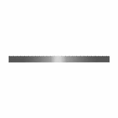 This STARRETT band saw blade features a hook cutting edge designed for cutting fresh and frozen meat. With a blade width of 5/8 in, it is suited for use in food processing, butcheries, and commercial kitchens. The Meatkutter™ series is engineered for efficient slicing through meat and frozen food products.