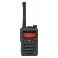 This UHF handheld radio operates in both analog and digital DMR modes, providing flexible communication for commercial environments. With 256 channels and 3 W power output, it supports clear voice transmission in settings such as security, hospitality, and warehousing. An FCC license is required for operation