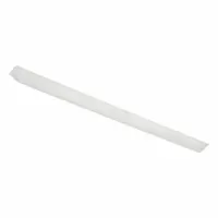 This acrylic replacement lens is designed for LXEN4 Series vapor-tight light fixtures. It measures 51 3/4 inches long, 4 1/2 inches wide, and 1 1/2 inches high. The frosted, ribbed acrylic construction diffuses light and protects the lamp in industrial environments such as warehouses, parking garages, and food processing plants