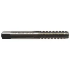 This 3/8in-16NC H5 plug tap is designed for cutting internal threads in pre-drilled holes. It is intended for use with Westward models 1PZ33, 1PZ35, 1PZ36, and 1PZ37. Commonly used in maintenance and repair tasks for through-hole threading.