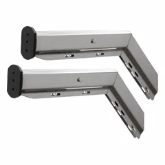 Steel mud flap clamp for securing mud flaps on trucks and trailers. Overall width 5 5/16 in, overall height 3 3/8 in. Helps reduce spray and debris from road wheels.