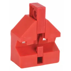 This 6-pack of clamp-on lockouts is designed for 120V AC multi-pole circuit breakers. It secures breakers in the off position during lockout/tagout procedures to prevent accidental re-energization. No cable tie slot is included.