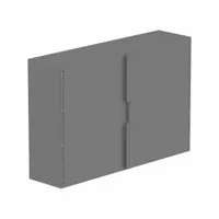 This medium-duty steel cabinet is fully assembled with a solid swing handle and keyed lock for security. It is designed for wall-mounting or stacking to organize tools, parts, and supplies in industrial and commercial settings