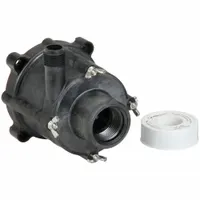 Pump head for magnetic-drive straight centrifugal pumps. Constructed of glass-filled polyphenylene sulfide with open impeller design. Requires 1/8 hp and 1 in NPT connection. Suitable for transferring corrosive or high-purity fluids in industrial processing, plating, and filtration applications