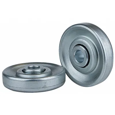 UNITED Skate Wheel: Galvanized, 4 in Wheel Dia, 0.76 in Wheel Bore Dia, 1 in Wheel Wd - High Strength Skate Wheels