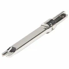 Reversible, single-ended 110 punchdown blade for terminating and cutting wire in voice and data cabling applications. Extended reach design allows access in tight spaces. Compatible with most bayonet-style (twist & lock) socket punchdown tools.