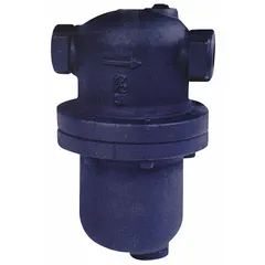 This ductile iron steam separator with 3/4-inch NPT connections is designed to remove condensate and particulates from steam and air lines. It helps protect downstream equipment by providing cleaner, drier media in industrial piping systems.