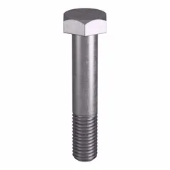 Grade B8 heavy hex bolt with 5/8"-11 thread size and 3-1/2" length, made to ASTM A193 material standards and ASME B18.2.1 dimensional standards. Suitable for structural applications including flanged connections, pressure vessels, and valve assemblies. Sold in a pack of 5 without nut.