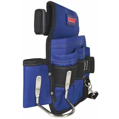 This WESTWARD tool belt is designed for general purpose use, providing hands-free access to tools and accessories during construction, maintenance, and repair tasks. It features a 49-inch waist size and four pockets for organizing essential items. The belt is not padded and comes in a blue color.