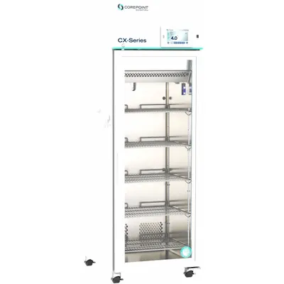 COREPOINT SCIENTIFIC Lab Refrigerator: 23 cu ft, Upright, 1°C to 10°C, 36 3/8 in Overall Dp - High Performance Lab Refrigerators