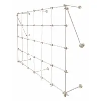 Steel Lab Frame: Aluminum, 1 in Rod Dia, 12 in Overall Lg, 6 ft Overall Wd, 4 ft Overall Ht (MPN CLR-FRAMEAX)