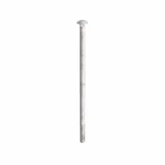 Square neck carriage bolt made from Grade 2 steel with a 3/8"-16 thread and 9-inch length. The square neck prevents rotation during tightening, making it suitable for fastening metal to wood or metal to metal in construction and general assembly. Supplied in a 10-pack.